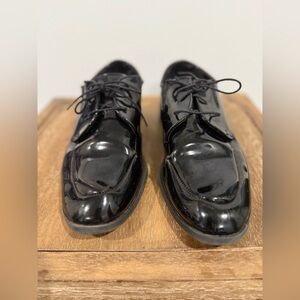 Pronto Uomo Black Patent Leather Oxfords
